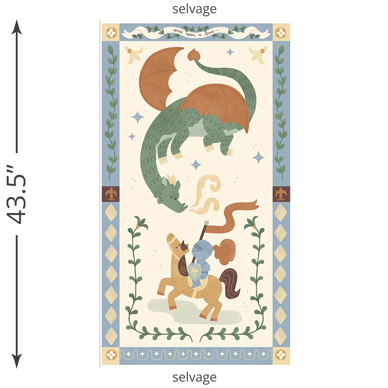 Once Upon A Time Panel in Multi (p17436-panel) | Faraway Kingdom | Natalia Juan Abello | Riley Blake